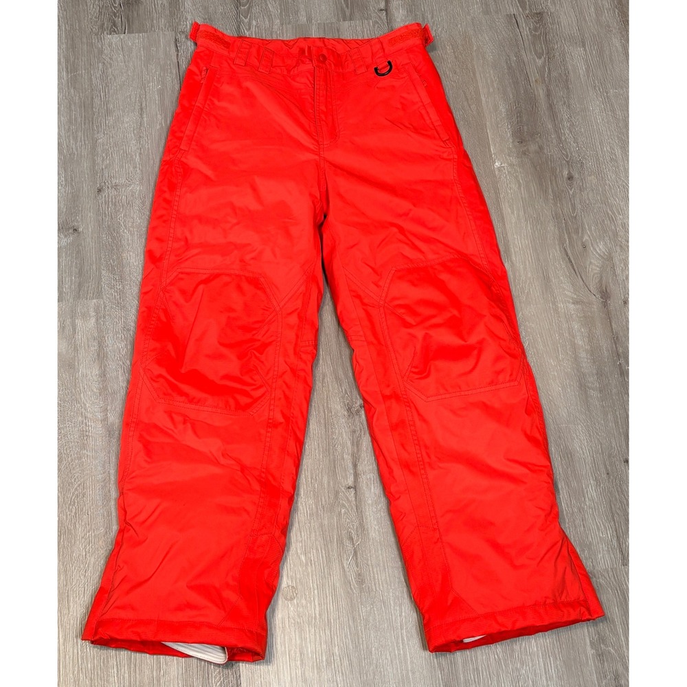 LL Bean Red Thinsulate‎ Insulated Ski Snow Pants Womens 12 Regular Orange